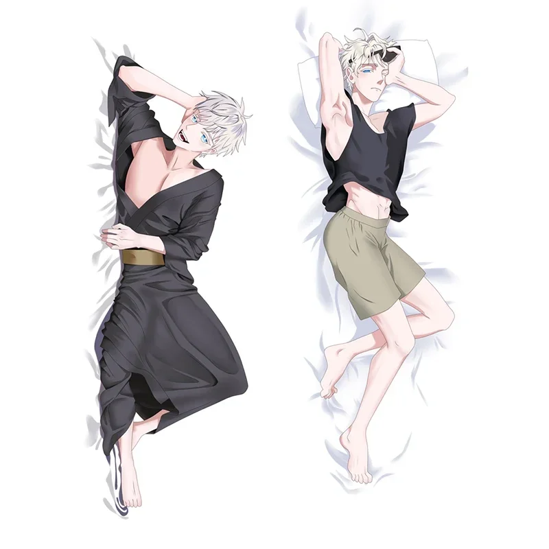 Japanese Anime Jujutsu Kaisen Gojo Satoru Dakimakura Pillowcase Hugging Body pillow Case Long Cushion Cover Cool Gift for Men