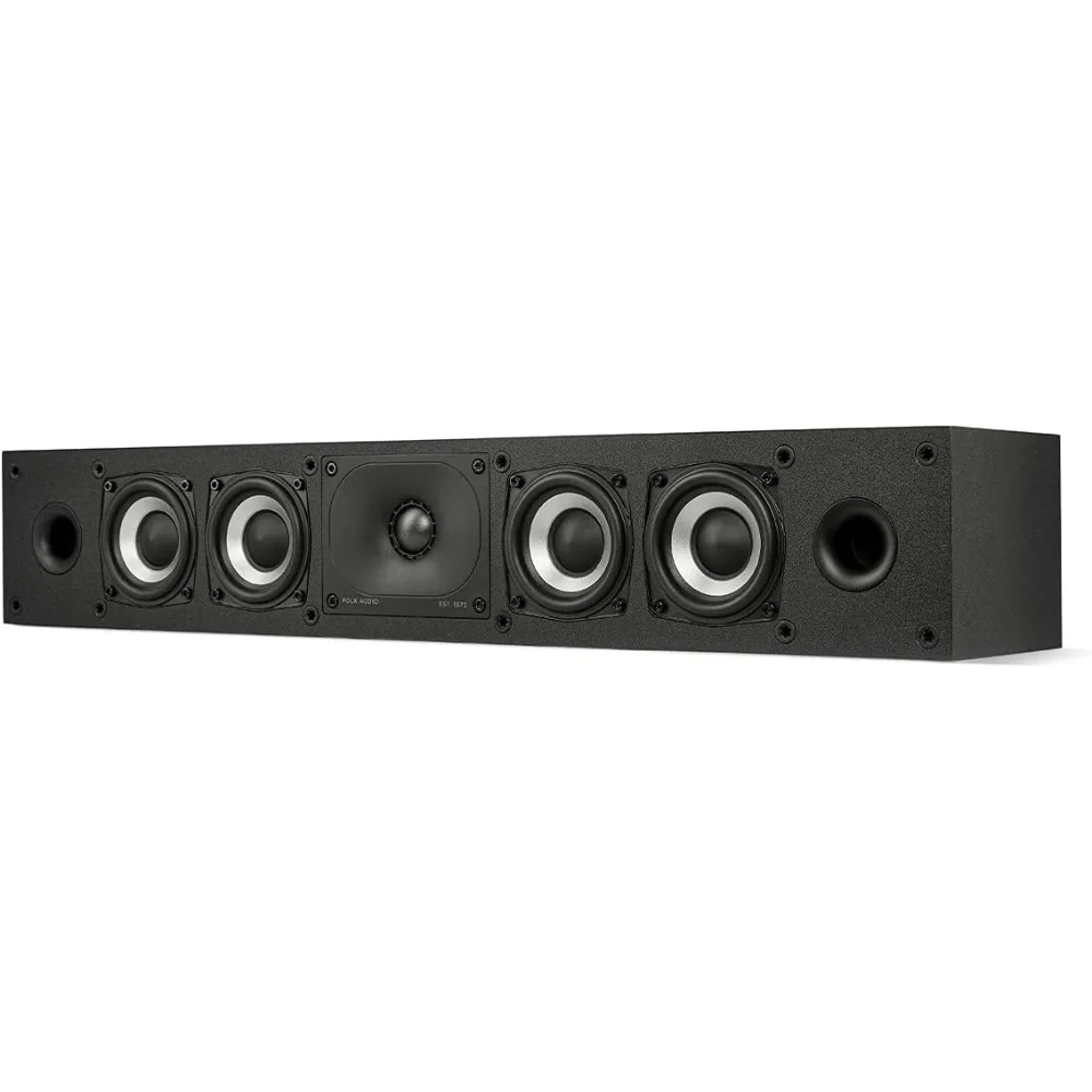 

Center Channel Speaker - Dolby Atmos & DTS:X Compatible, 1" Terylene Tweeter & Four 3" Dynamically Balanced Woofer