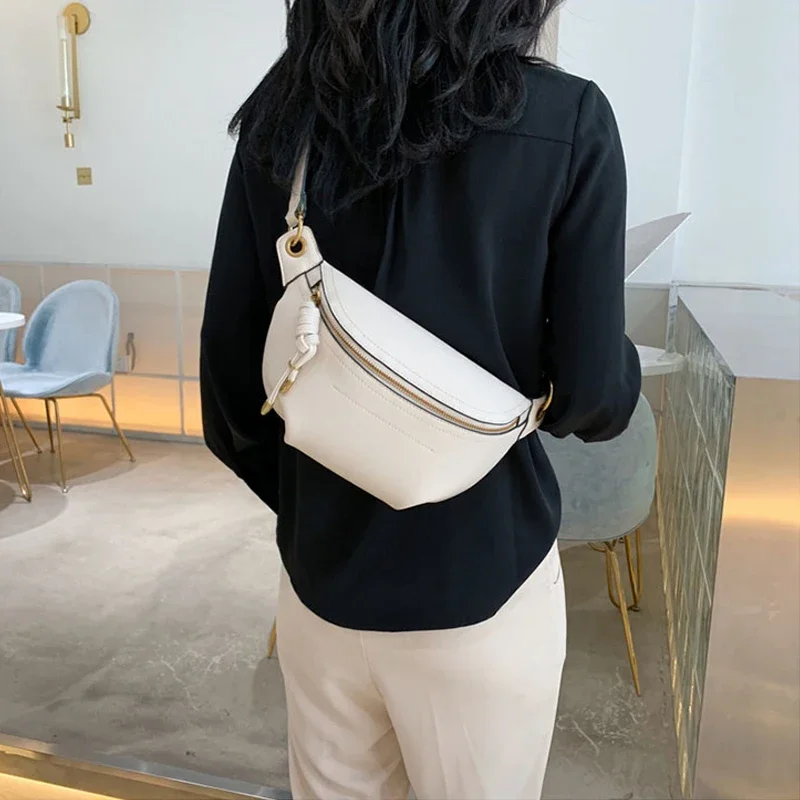 New Women Waist Packs Leather Fanny Letter Belt Bags Shoulder Wild Messenger Fashion Chest Crossbody Bag Handbags Bolso Mujer