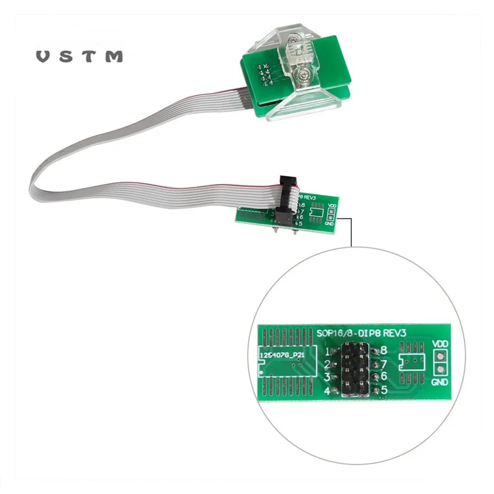 EEPROM Adapter 8Pin Line Clip Soic 8 sop8 test clip Eeprom Clip Socket Clip Supports XPROG V6.12/UPA/Orange/CG PRO 9S12/iProg