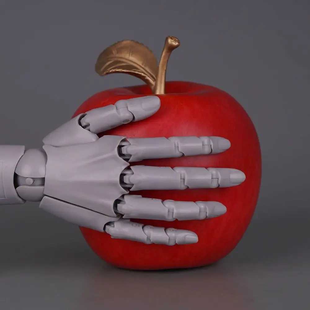 Modello mobile con giunto a mano in plastica, simulazione biomimetica della mano destra, action figure a mano, decorazione da tavolo articolata
