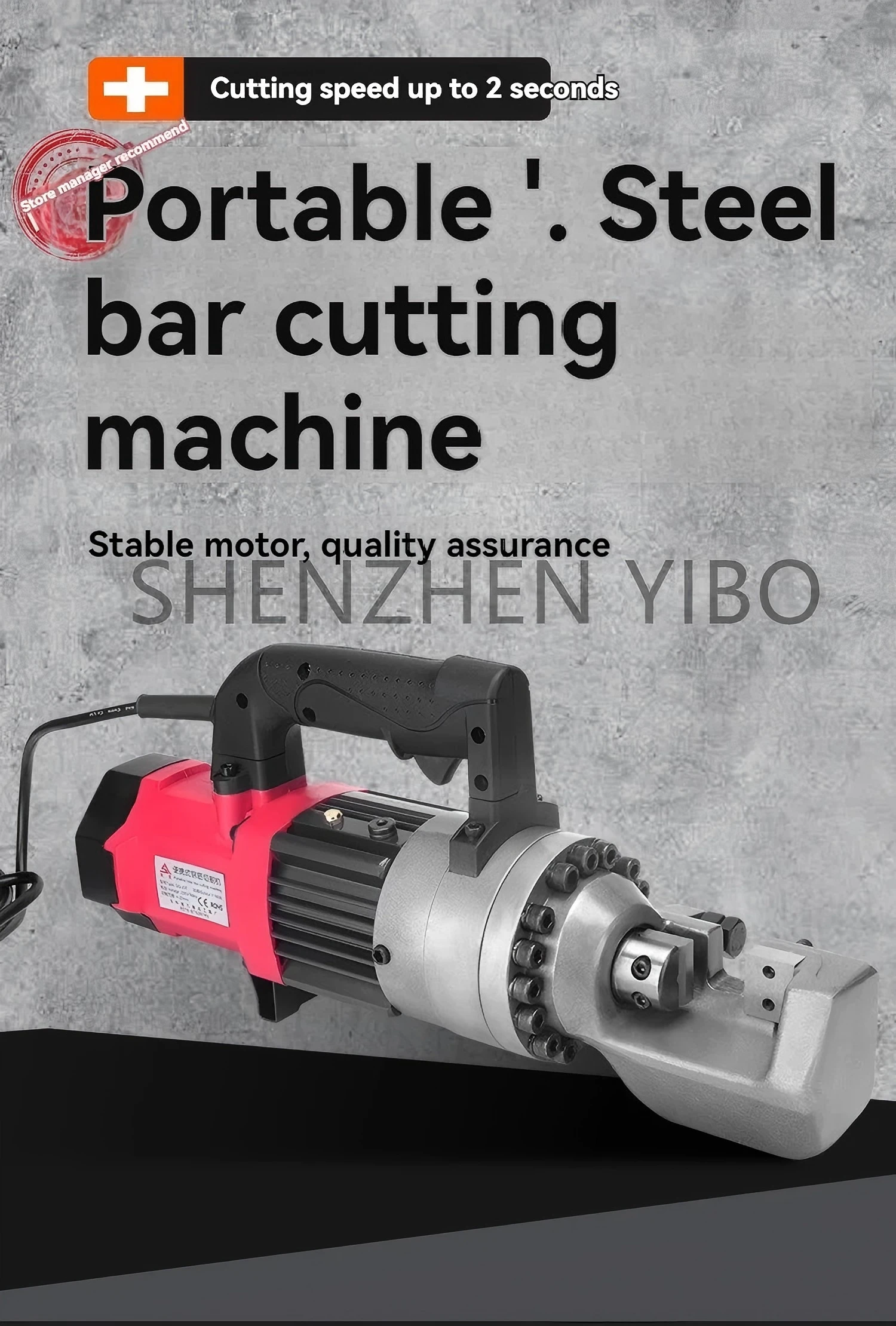 

20MM Pliers Cutting Machine Portable Electric Hydraulic Steel Bar Scissors Electric Rebar Cutter Hearing Pliers Cutting Machine