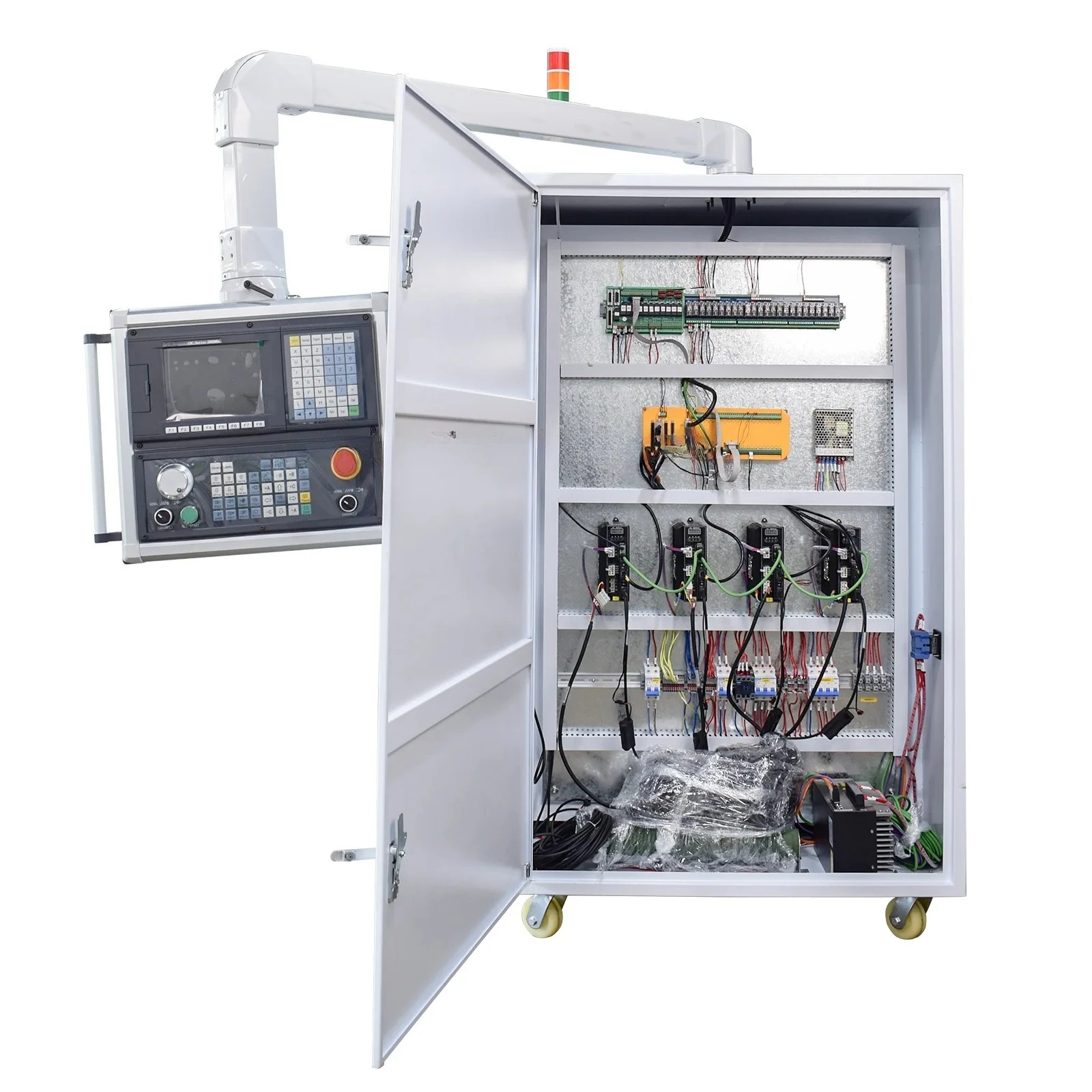 2026-CNC Machine 2-16 Axis Double Channel Series Lathe Milling Machine CNC Controller With Electrical Cabinet