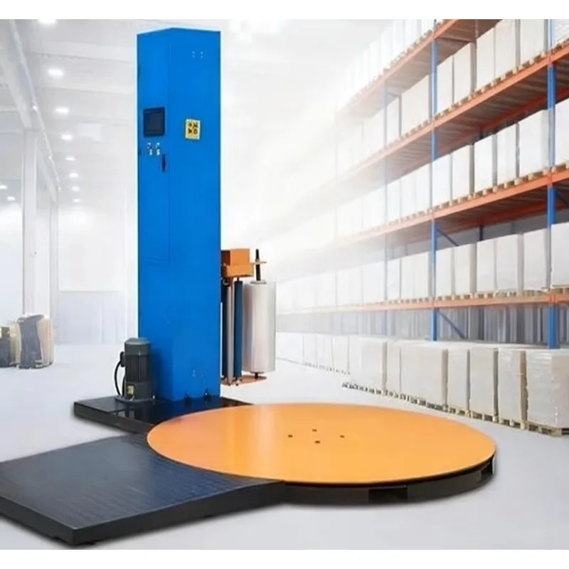 Plastic Wrapping Film Packaging Machine China Automatic Winding Film Wrapping Machine for Pallet Packaging Smart Parcel System