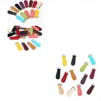 kusy PU kožených zipů, náhradní zipy, popruhy, přívěsky na zavazadla, kabelky, tašky, oblečení, kalhoty 8 nejlepší prodej stahování zipu - №2