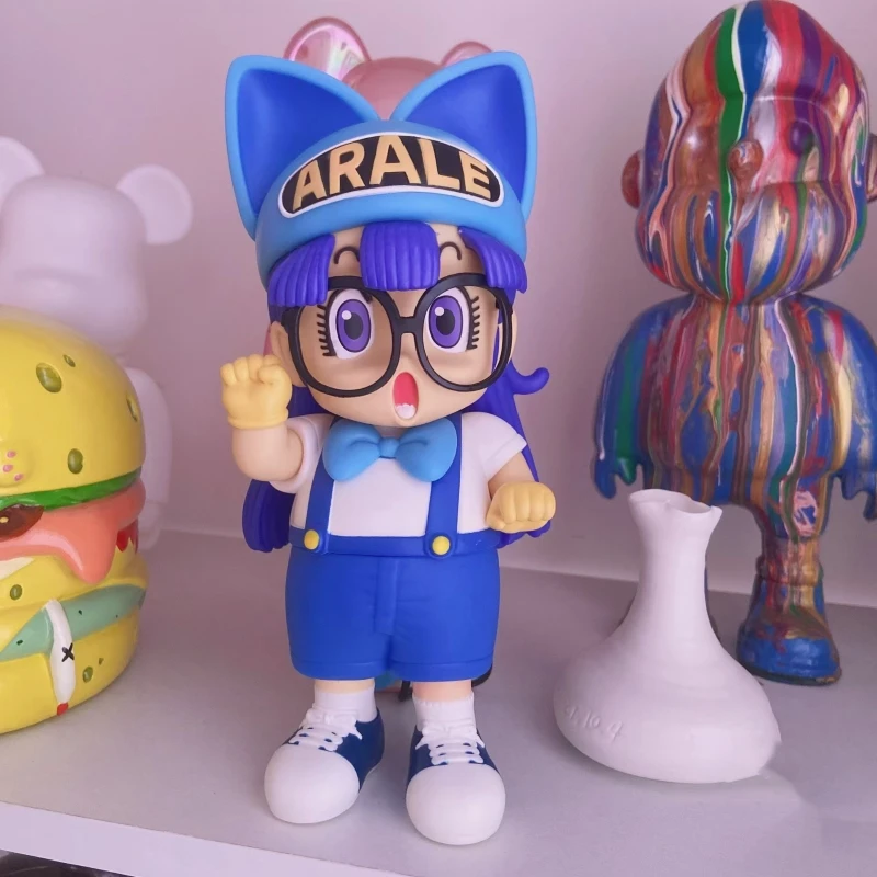 22cm Arale Dr Slump Anime Figure Doll Statuette VINYL Figurine Model Home Decor Room Accessories Desktop Decoration Kids Gifts