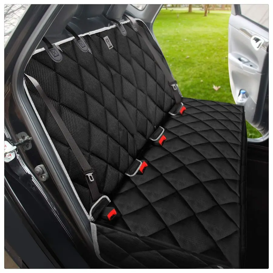 

100 Waterproof Bench Car Seat Cover Protector Strong amp Durable,HeavyDuty and Nonslip Rear Back Seat Cover with Middle Seat Bel