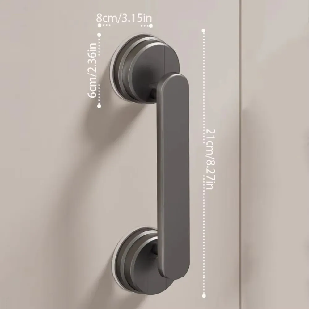 Waterproof Suction Cup Door Handle Reusable Anti-slip Shower Sliding Door Handle Removable Glass Door Handle Bathroom Hardware view 6