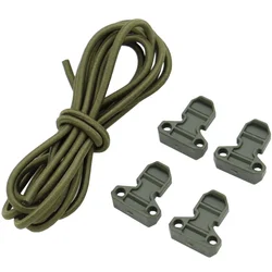 Tactical Magazine Pouch Adjustable Cord Elastic Retention Straps Flag Bungee Elastic Fastener Strap Retainer Pull Tab Fast Draw