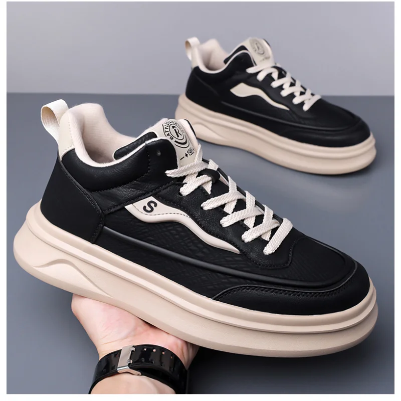 Scarpe da ginnastica vulcanizzate casual in denim americano High-Street blu lavato vintage - Top bassi estivi in tela traspirante con suola grossa