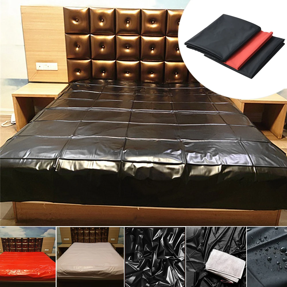 

100%Waterproof Bed Flat Sheet PVC Waterproof SPA Couple Mattress Cover Adult Urine pad Oil Proof Full King Pad Game Massage Mat