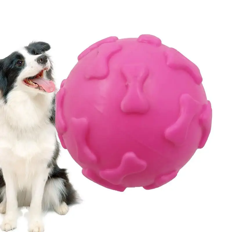 Dog Toy Bone Head Ball Pets Grinding Teeth Stick Toothbrush Dog Bite Rubber Sound Making Toy Tpr Material Pet Toy Sounding Toys