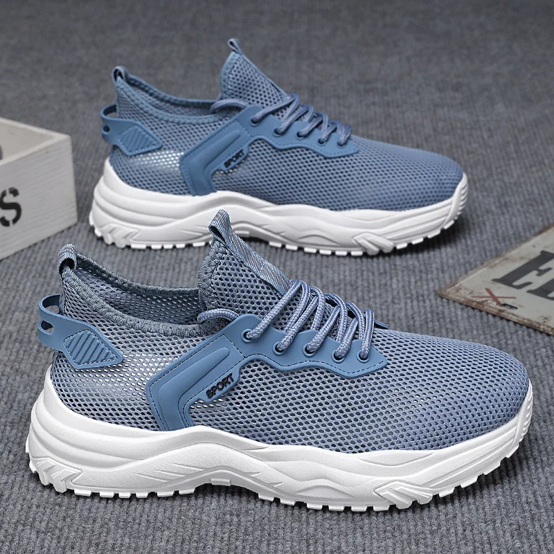 

2025 Casual Outdoor Sports Shoes Men's Breathable Mesh Walking Shoes, Summer Lightweight Cushioning Neutral Barefoot Sandals