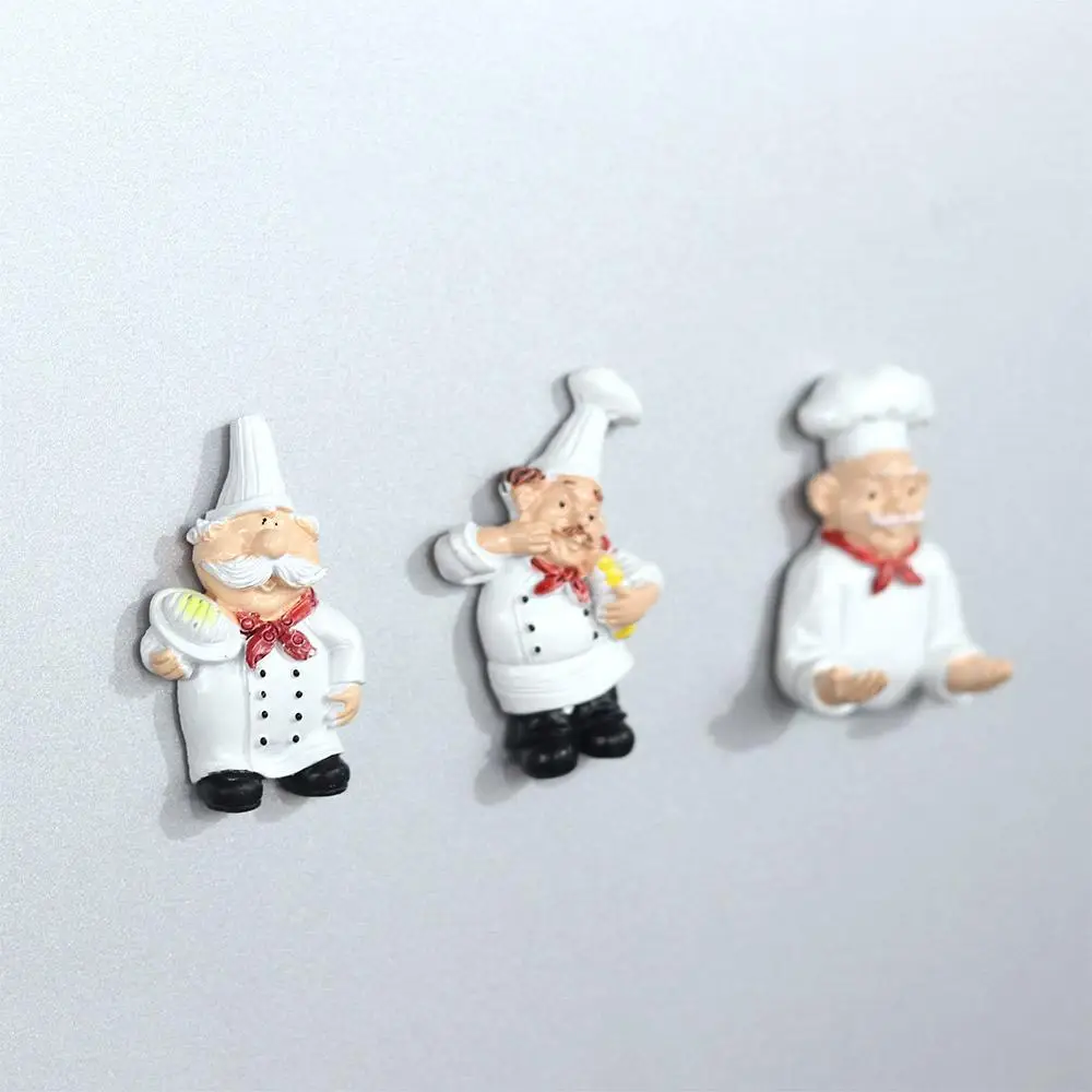 Cartoon Creative Decorative Cook Chef Magnetic Board Stickers Note Holder Fridge Magnets Message Sticker