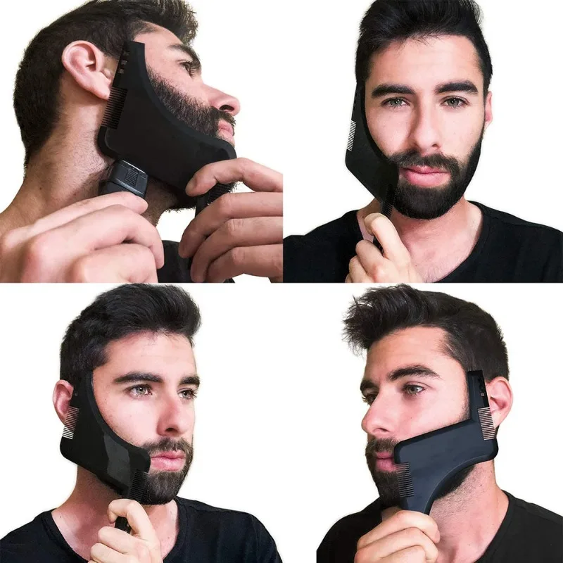 Beard Shaping Template Shower Salon Beard Shaving shave Shaping style styling comb care brush Tool