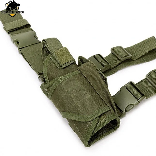 Camouflage Drop Leg Utility Pouch Adjustable Thigh and Belt Bag for Outdoor Training Tools and Everyday Gear