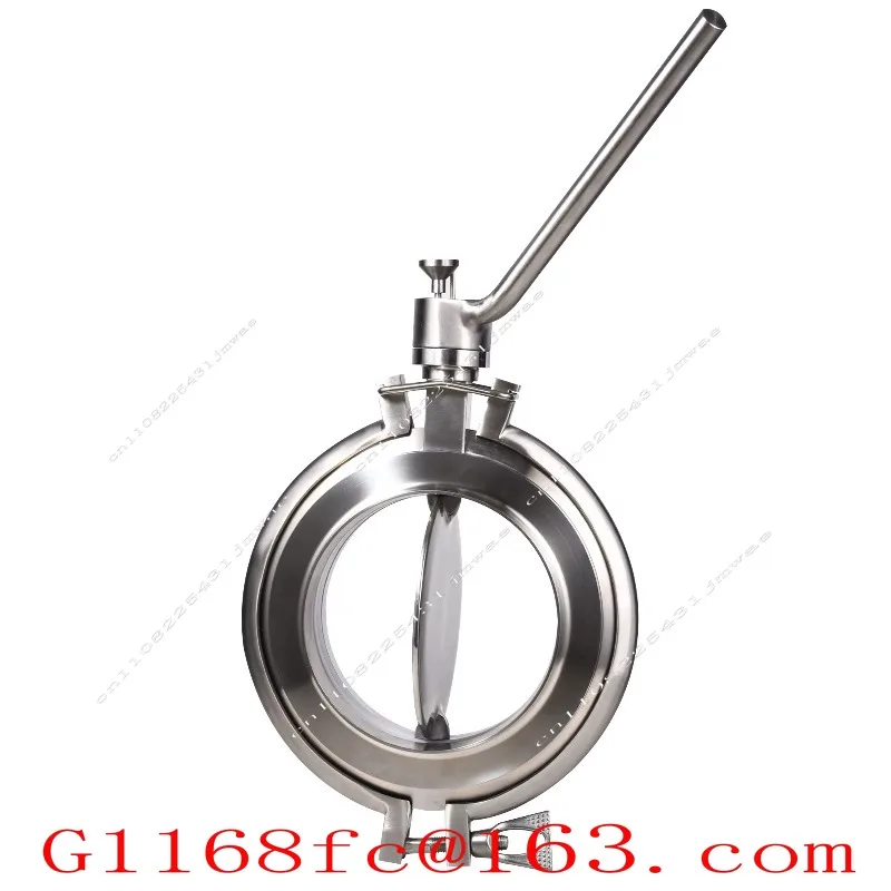 DN200 Sanitary Stainless Steel SS304 SS316L Manual Welded Powder Butterfly Valve Part