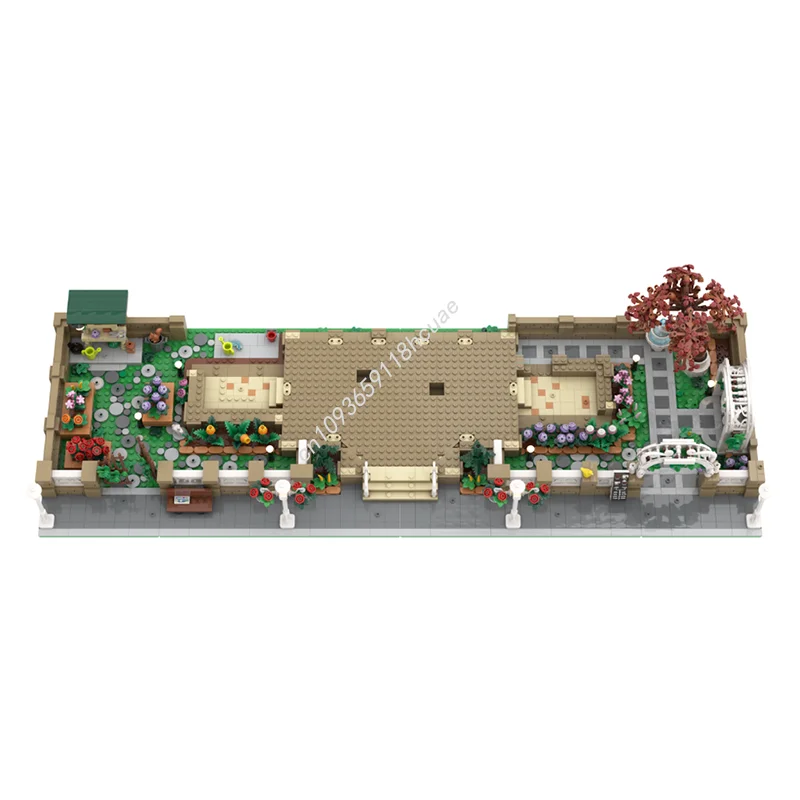 MOC Custom Modular The Botanical Garden - 21353 Expansion Street View Model Building Block Creative Assembly Bricks Toy Kid Gift