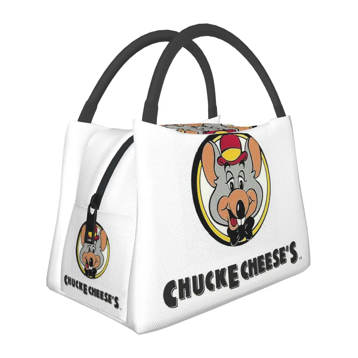 

Chuck E Cheeses Pizza Time Theater Lunch Bag for School Picnic Storage Food Boxes Container Cooler Thermal Lunch Box Tote