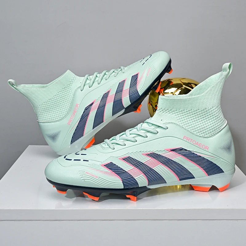 New Men Football Boots Non-Slip Comfortable Professional Boys Sneakers Soccer Shoes TF/FG Match Ankle Sports Shoes Unisex