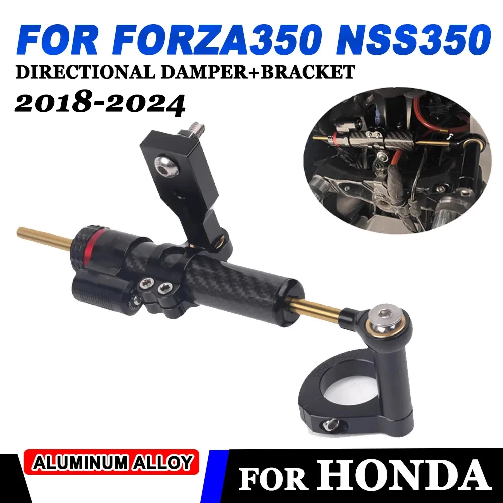 

For Honda Forza 350 NSS350 2018 - 2024 Forza350 2021 2022 Motorcycle CNC Stabilizer Damper Complete Steering Mounting Bracket