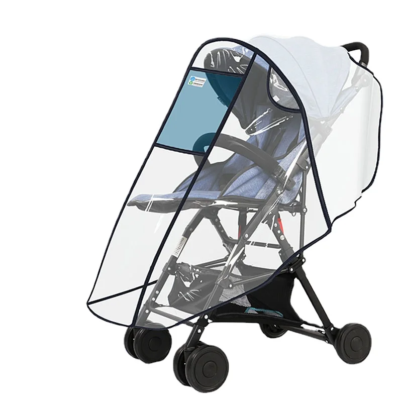 Baby Carriage Rain Cover Windshield Universal Baby Children Umbrella Car Trolley Protective Raincoat Winter Rainproof Windshield