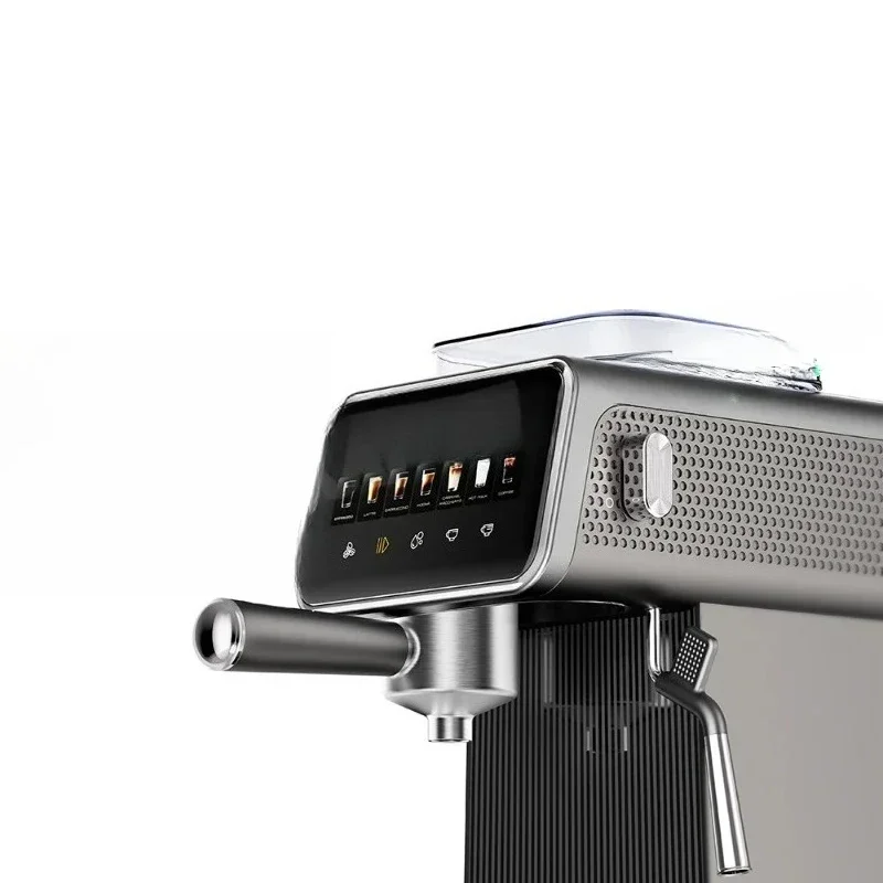 1.2L water tank brewing system 7 flavors optional single cup double cup coffee machine with milk foam function
