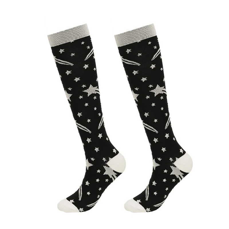 Compression Socks for Women and Men Circulation Knee High Socks Support for Running Athletic Nursing Travel