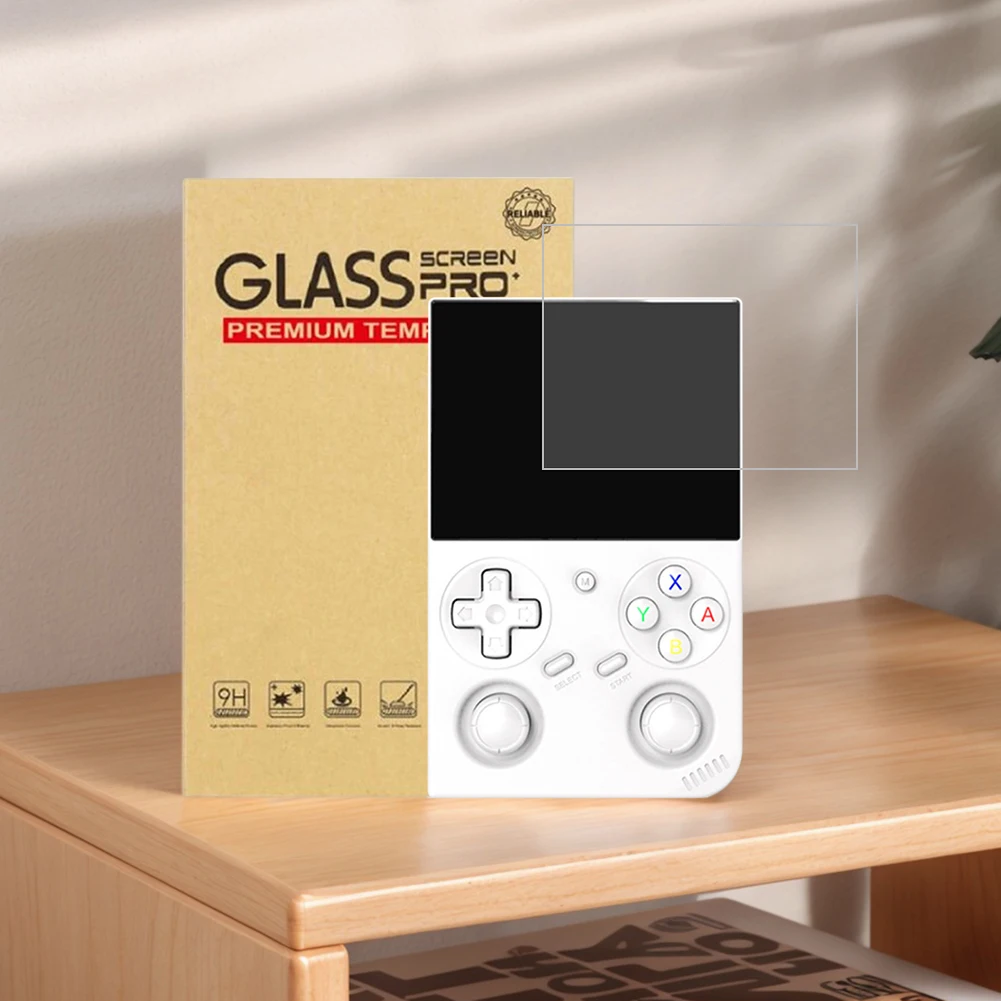 2Pcs Tempered Glass Anti-scratch Protective Film 9H HD Tempered Film for Anbernic RG35XX Pro Handheld Game Console