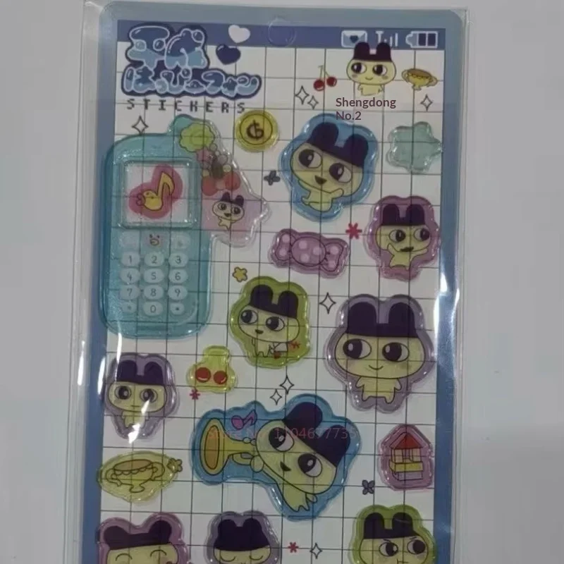 

18pcs New Japanese Tamagotchi 3d Relief Stereo Sticker Cute Diy Mobile Phone Decor Sticker Student Hand Account Stationery