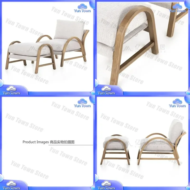 Nordic Simple Modern Sofa Chair for Living Room Bedroom Home Decor Soft Decoration Designer Model Room Creative Leisure Solid