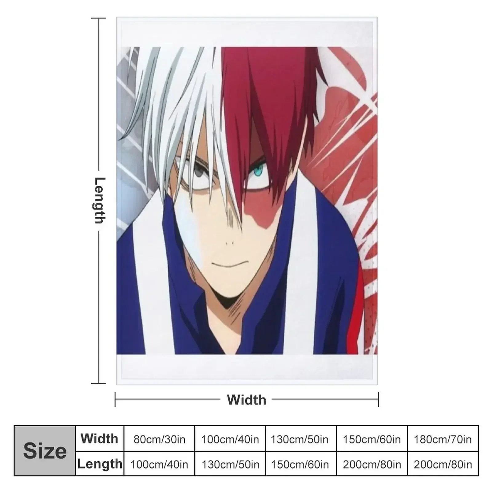 Shoto todoroki Throw Blanket Thin Shaggy Sofa Quilt Furrys sofa bed warm for winter Blankets
