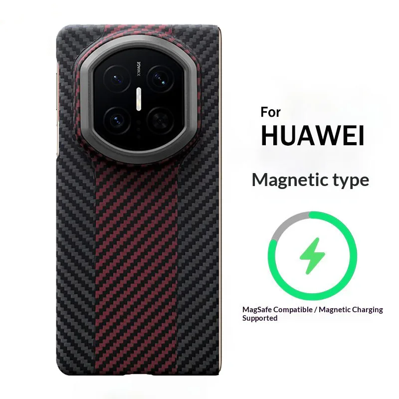 Aramid Magnetic Case For HUAWEI Mate X7 X6 Carbon Fiber Cover For Magsafe Case Shell Cover Mobile Phone Accessories