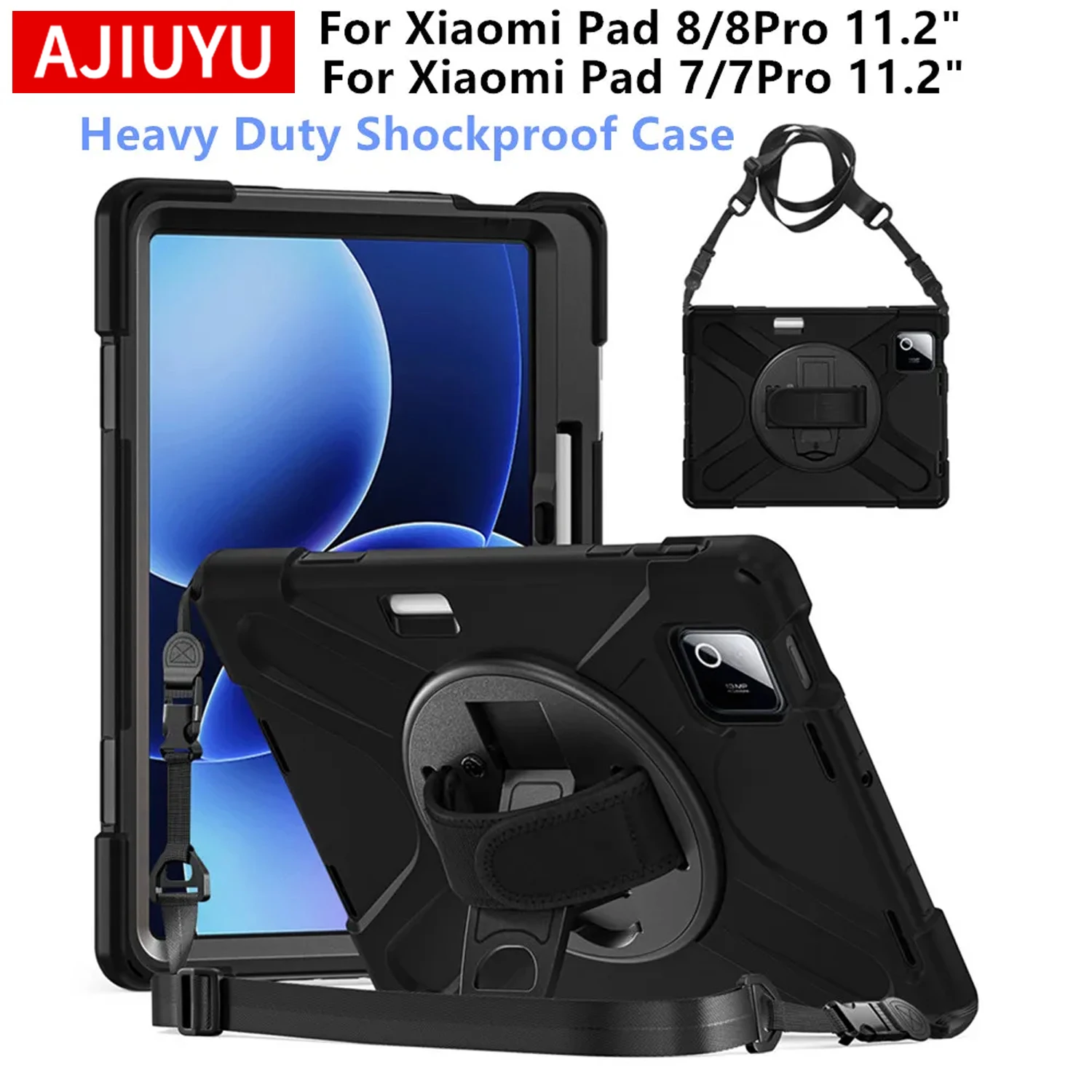

Сверхмощный противоударный чехол для Xiaomi Pad 8/8 Pro MiPad 8 11,2 дюйма, чехол для планшета Xiaomi Pad 7/7 Pro Mipad7 POCO Pad X1 11,2