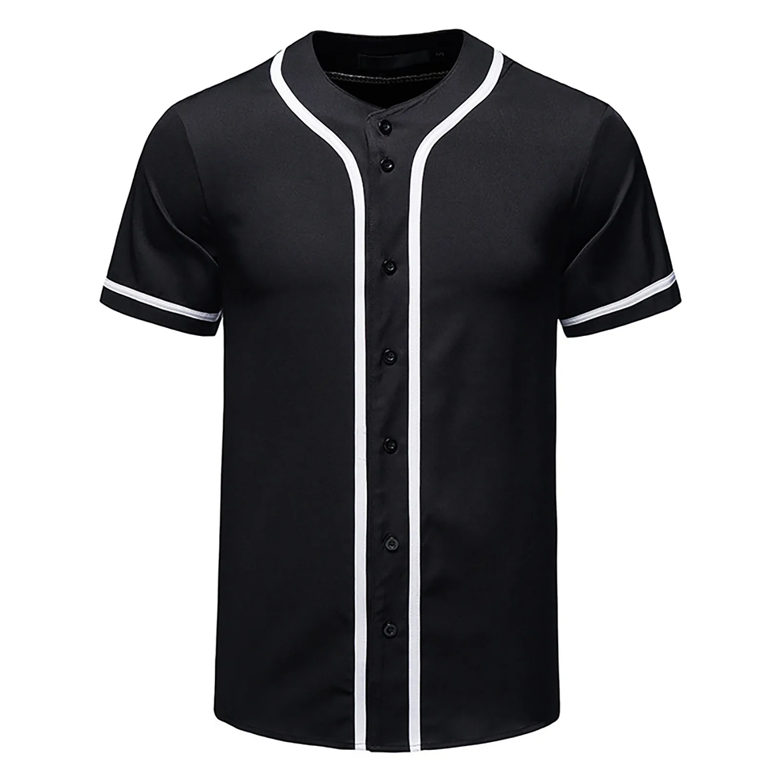 Short-Sleeved T-Shirts For Man Summer Baseball Bottom Shirt Men\'S Tops Fashion Casual T Shirt Thin Cozy Blouse Ropa Hombre