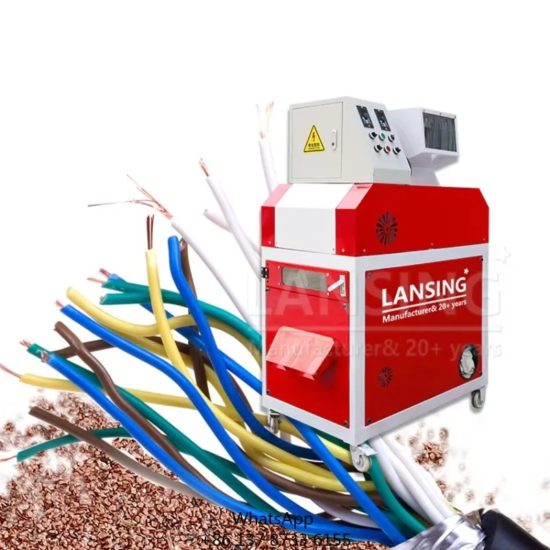 Small Cable Copper Granulator Recycling Machine Scrap Copper Wire Separator Machine 60-90kg/h For Home Use Hot Selling