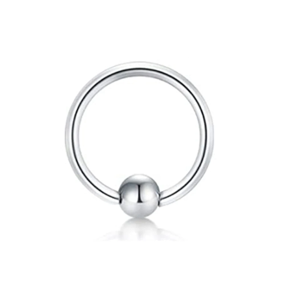 1 PC Colored 316L Stainless Steel Nose Ring 16G Clickr Septum Rings Tragus Cartilage Helix Lip Piercing Jewelry 6/8/10MM