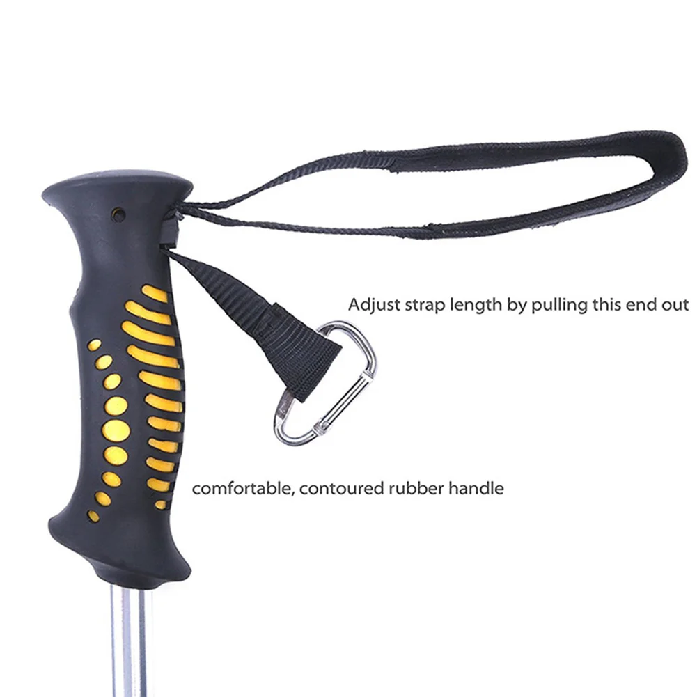

Hiking Adventures 1.39m Collapsible Fishing Tackle Adjustable Strap Fishing Rod Fishing Adjustable Strap Length