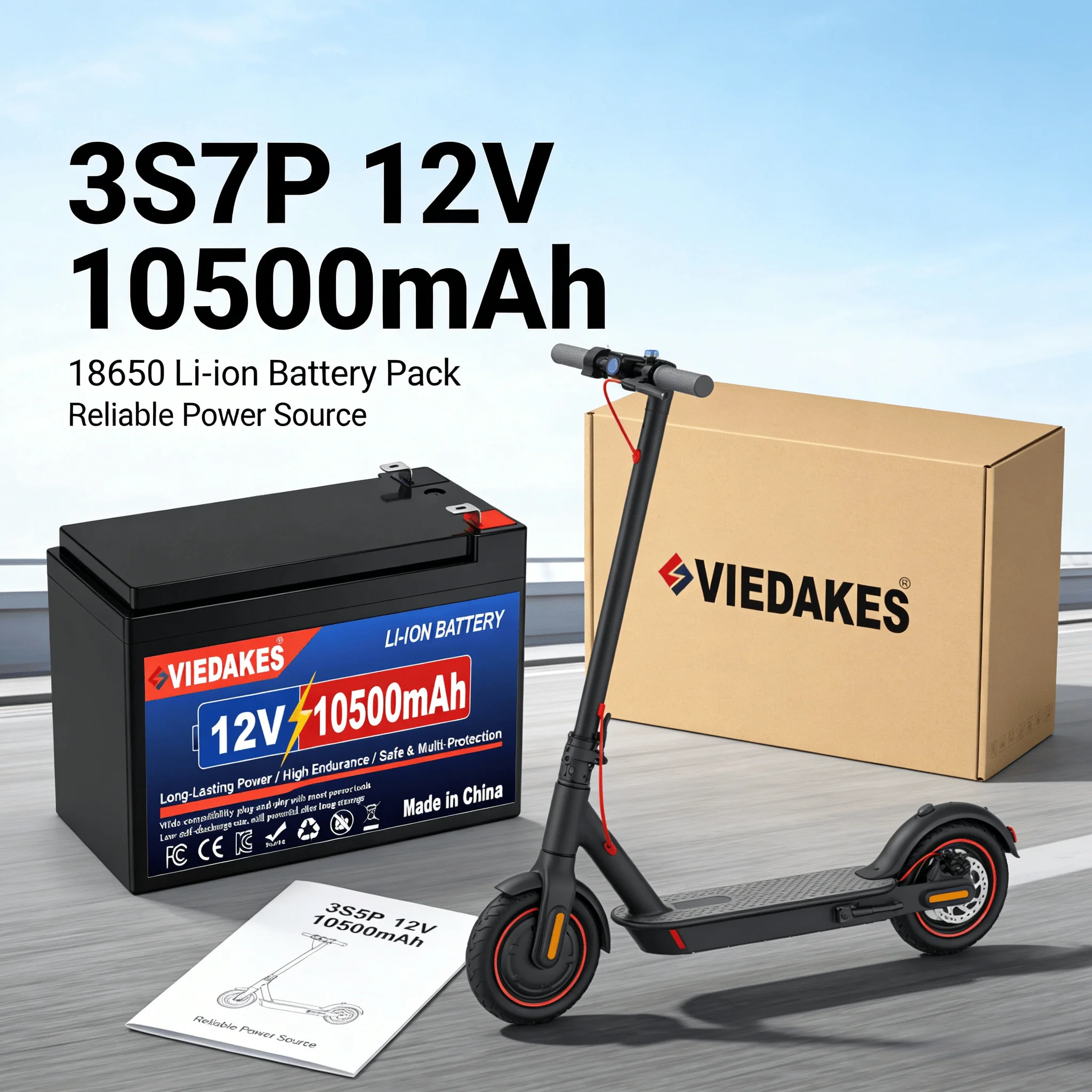 

3S7P 18650 Li-ion Battery 12V 10500mAh 100% Real Capacity for LED String Light Outdoor Party Decor