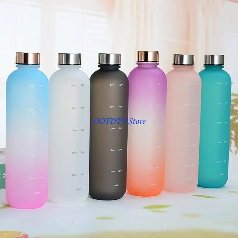 367A Large Capacity Water Bottle with Motivational Drinking Bottle 32oz Reusable Drinking Cup for Outdoor Sport