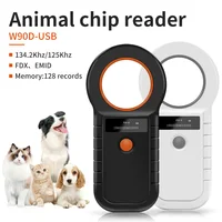 AliExpress Collection Lector RFID de 134,2 KHz para animales, escáner de identificación de mascotas de 15 dígitos, 125KHz, FDX-B, ISO 11784/85, etiqueta de Microchip para Vaca, pez y perro