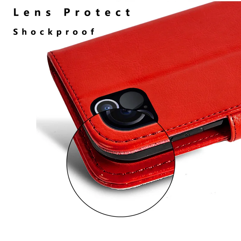 Leather Wallet Flip Case for Oppo Reno 7 6 5 4 3 2 Reno7 Reno6 Reno5 Pro Plus 5G 4G Z F K Lite 3-Card Slot Magnetic Cover Capas image 5