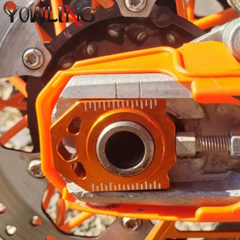 

For XC XCW 125 200 250 300 350 450 500 525 EXC EXCF SX SXF SXS MXC XCF-W Motorcycle CNC Chain Adjuster Regulator Slider Block