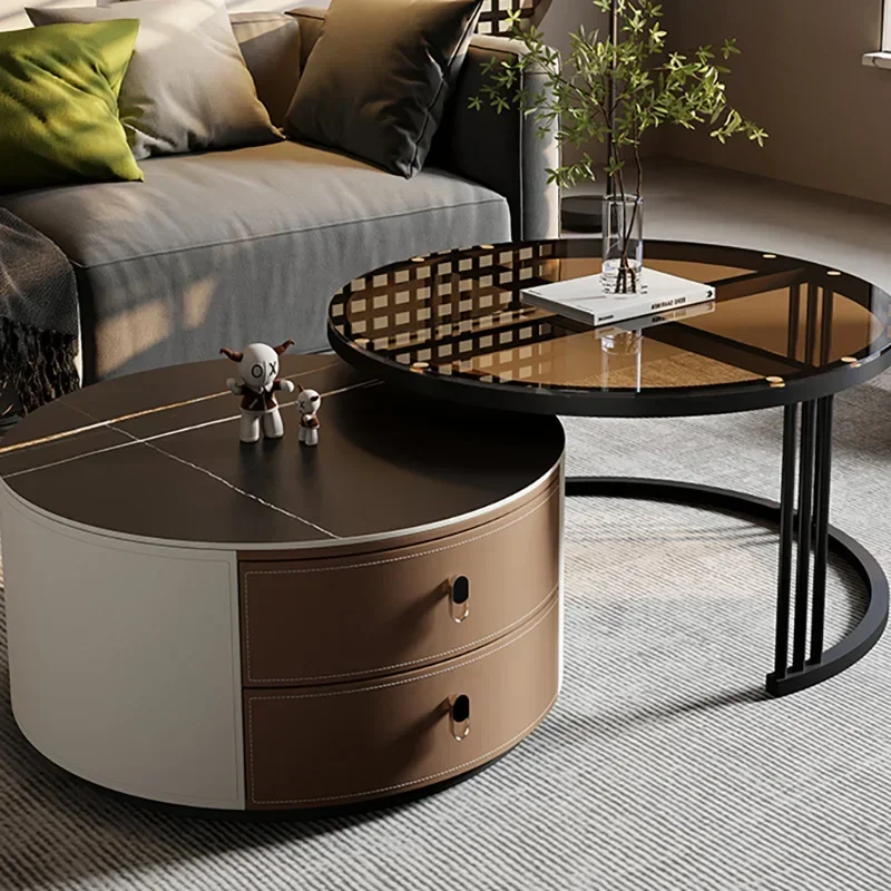 

Living Room Storage Coffee Tables Beauty Round Wood Nordic Coffee Tables Design Classic Muebles Para El Hogar Home Furniture