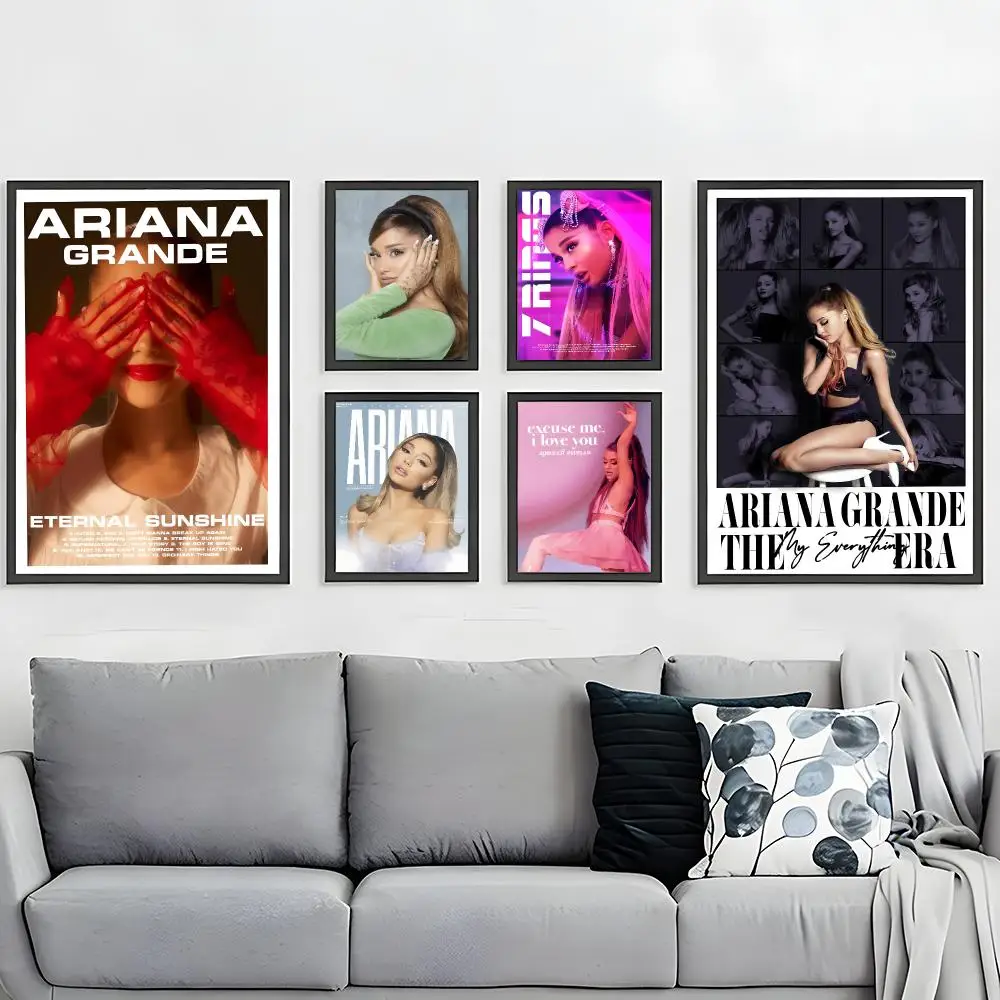music Ariana Grande Poster HD Waterproof Self-Adhesive Wall Art – Multi-Scene Use, Top Gift Pick