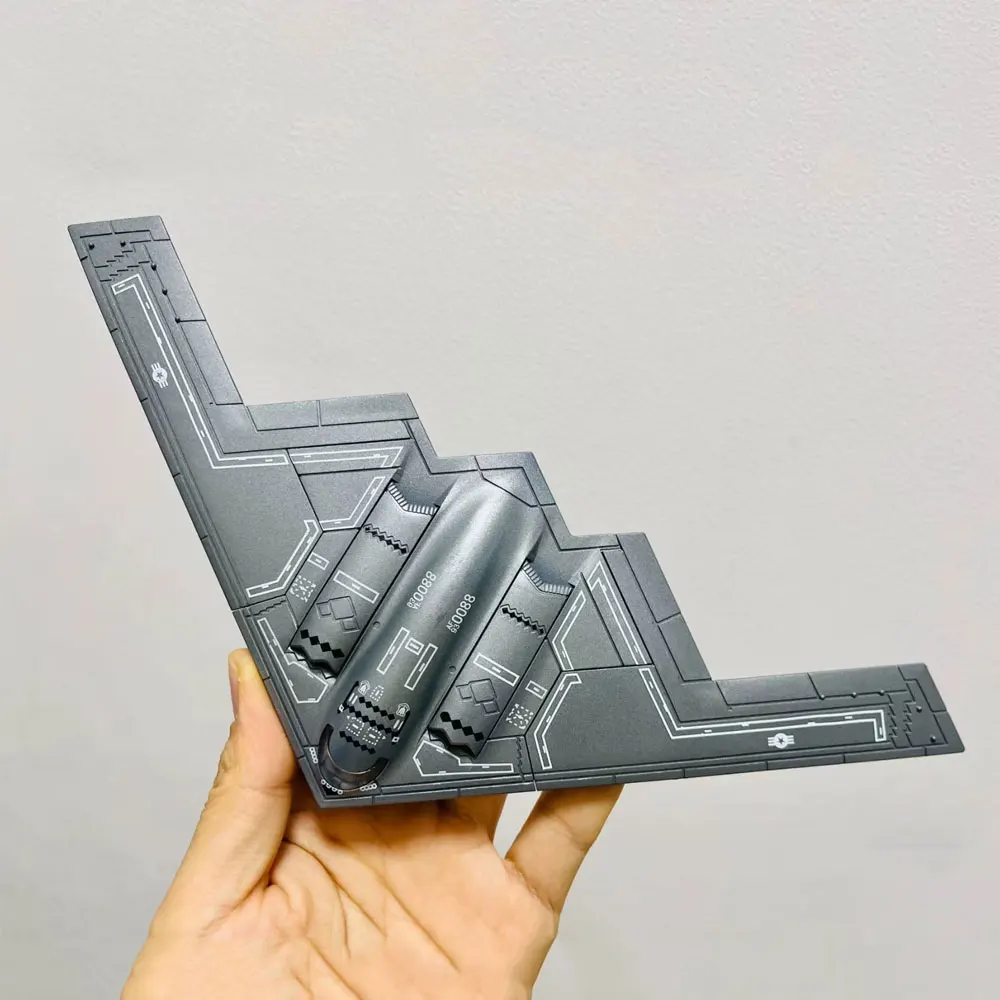 US Air Force B-2 Plane Model 1:200 Scale ABS Material Diecast Aircraft Model Assembly Ghost Bomber Building Block Aviation Decor