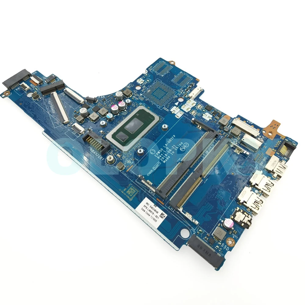 

EPW50 LA-G07FP Mainboard with i3-8145U i5-8265U i7-8565U i5-10210U CPU For HP Pavilion 15-DA 250 G7 Laptop Motherboard DDR4