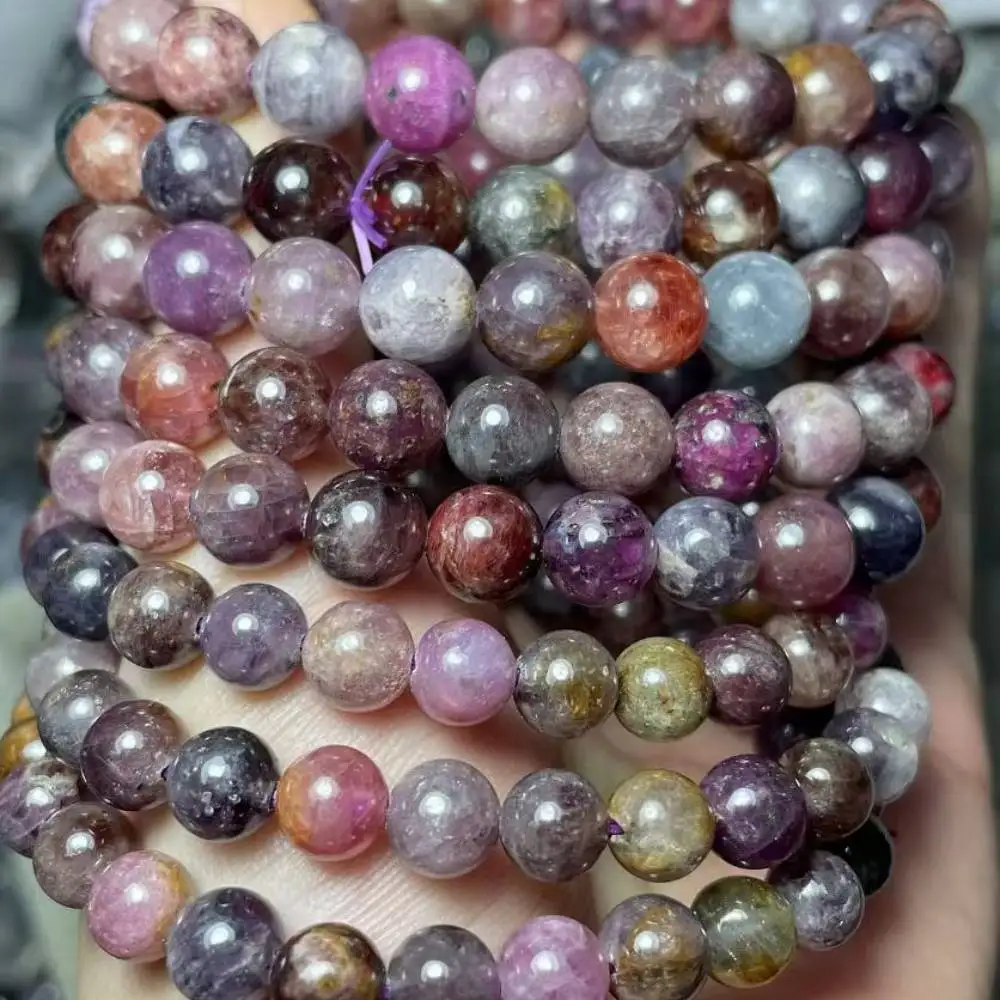 1bracelet approx7-8.8mm natural colorful spinel bracelet beads