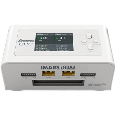 GENS ACE IMARS Dual Channel Balance Charger Smart Charger AC200W DC600W