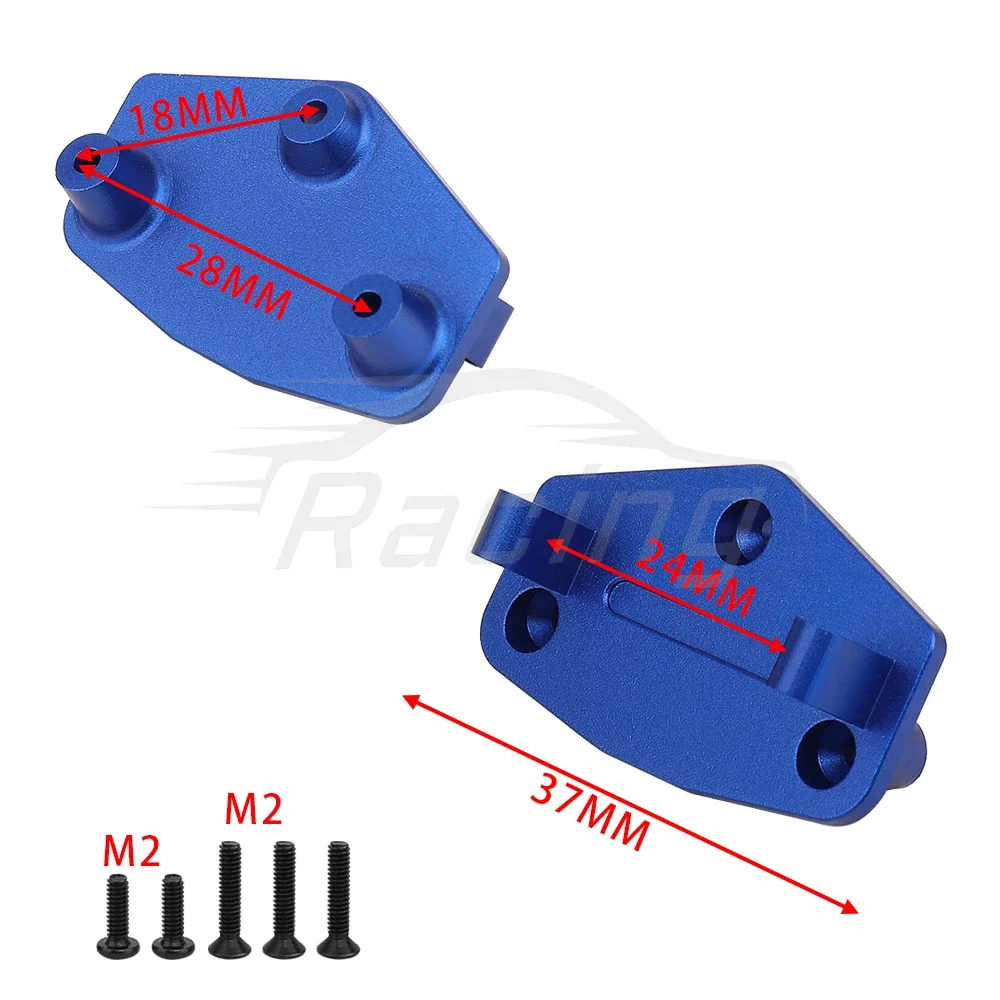 Metal Alloy Steering Servo Mount Base Seat, Controle remoto Car Upgrade Peças, Losi Mini LMT Monster Truck, 1/18 RC, 1pc